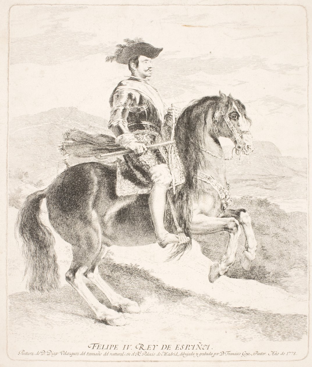 Filip IV, król Hiszpanii, na koniu autorstwa Francisco de Goya