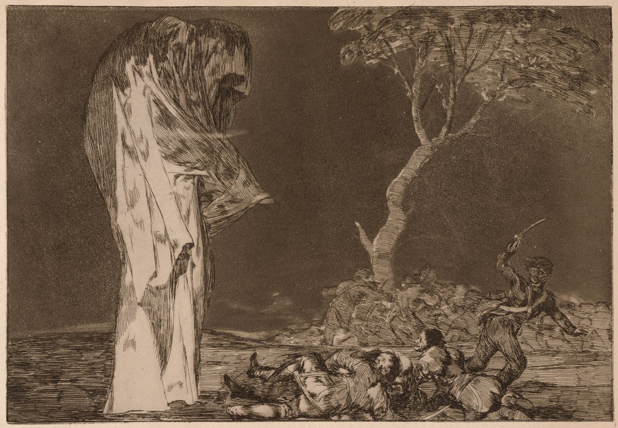 Głupota strachu, z serii Los Disparates autorstwa Francisco de Goya
