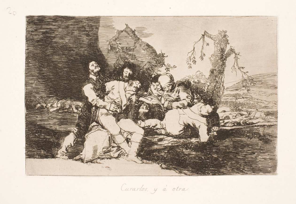 Łączy go, a następnie do następnego (20) autorstwa Francisco de Goya
