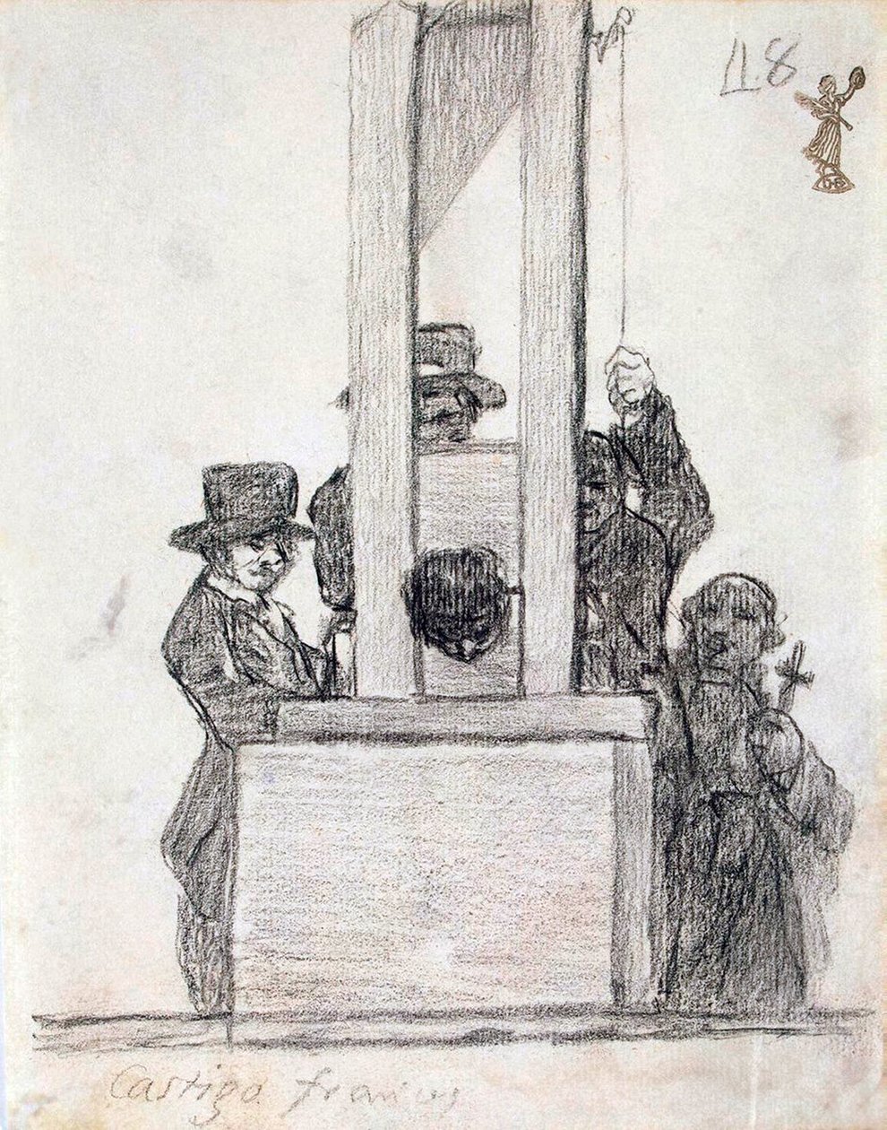 Kara francuska, w latach 1824-1828. autorstwa Francisco de Goya