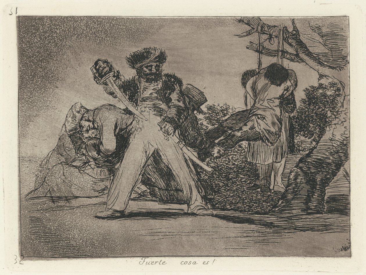 Mocna rzecz jest! (To jest trudne!) autorstwa Francisco de Goya