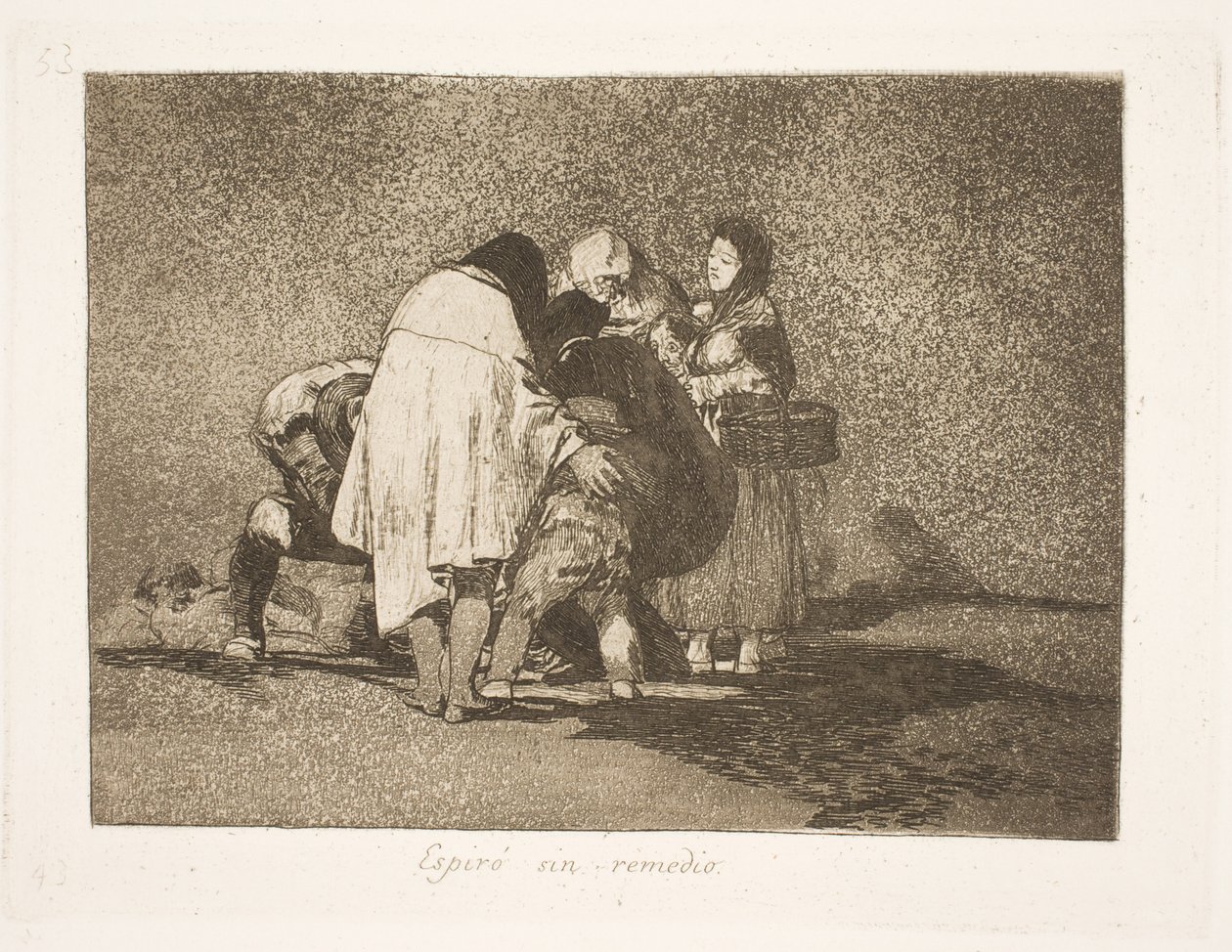 Zmarł, nie mogąc mu pomóc (53) autorstwa Francisco de Goya