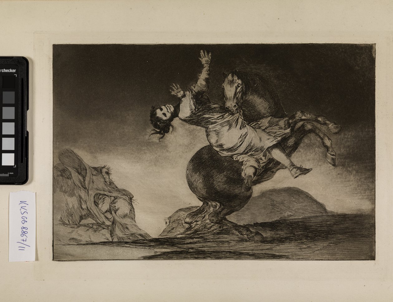 Porywacz koni (kobieta i koń, niech ktoś inny ich oswoi) autorstwa Francisco de Goya