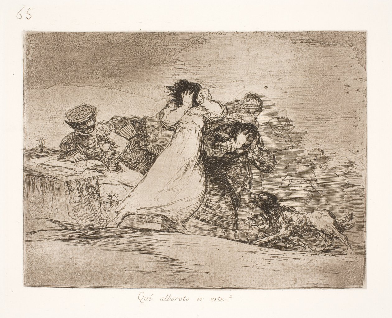 Co oznacza to zamieszanie? (65) autorstwa Francisco de Goya