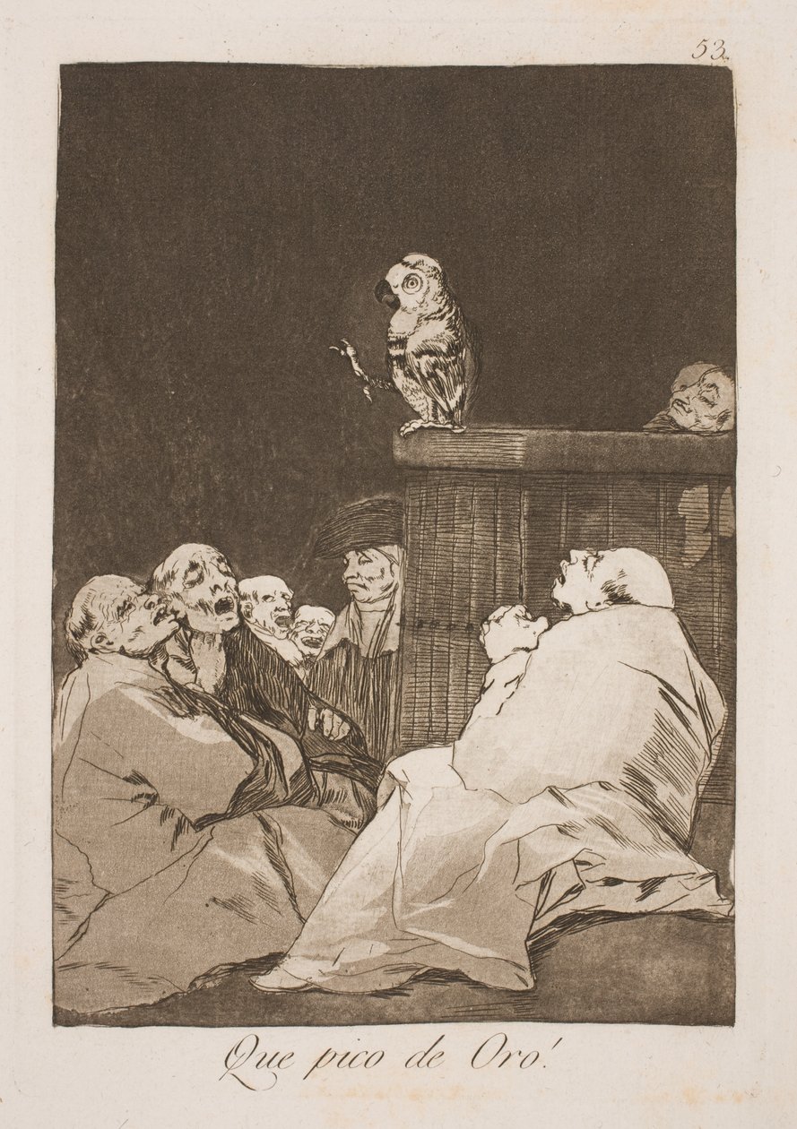 Co za złoty dziób autorstwa Francisco de Goya