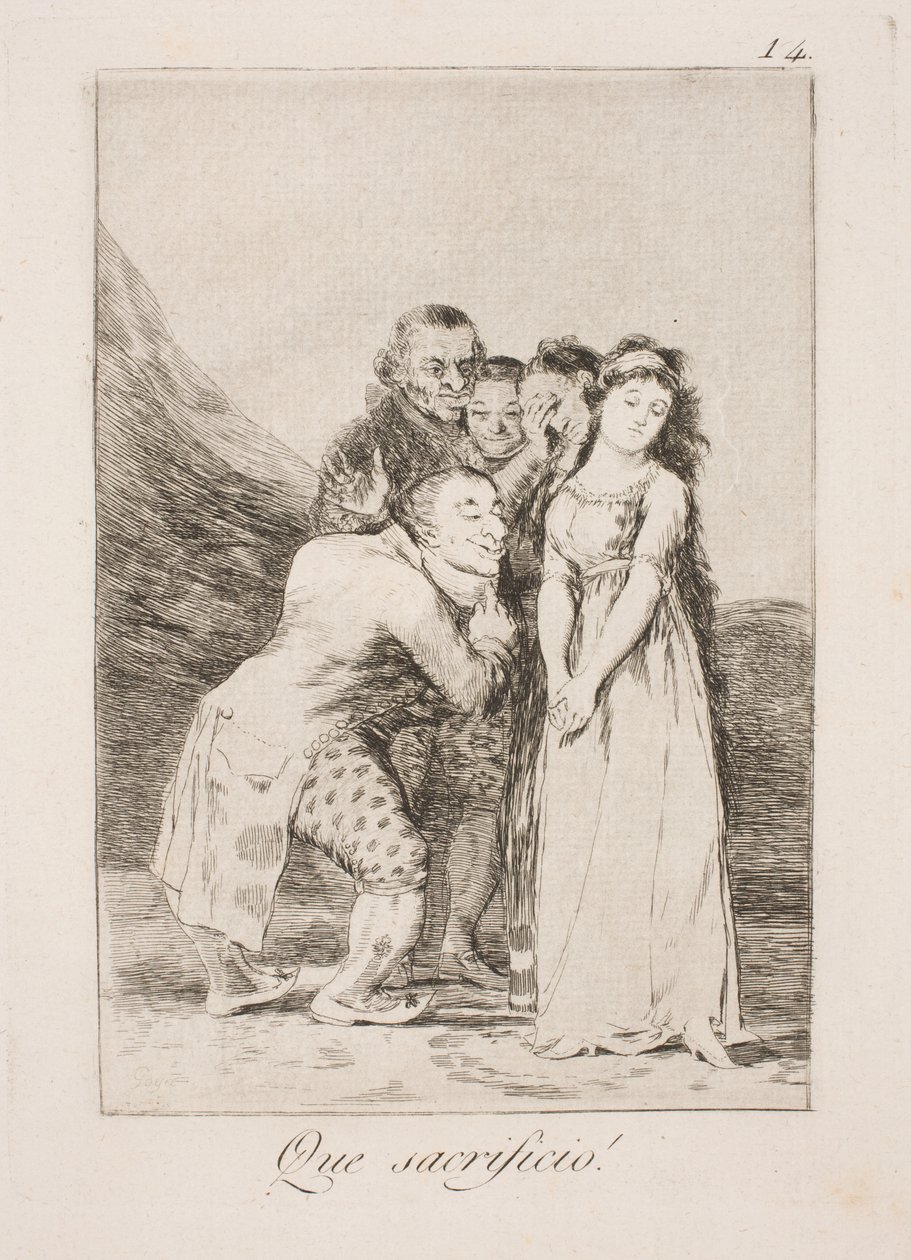 Co za poświęcenie autorstwa Francisco de Goya