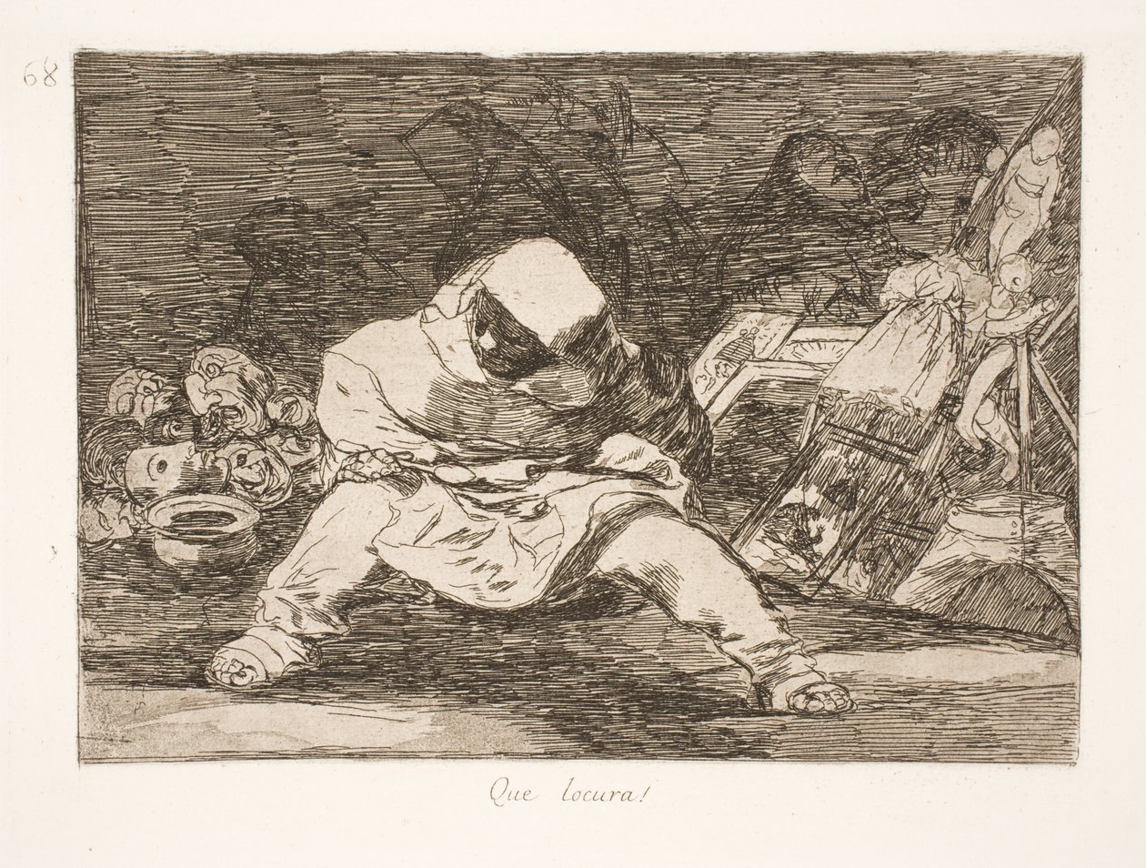 Co za szaleństwo! (68) autorstwa Francisco de Goya