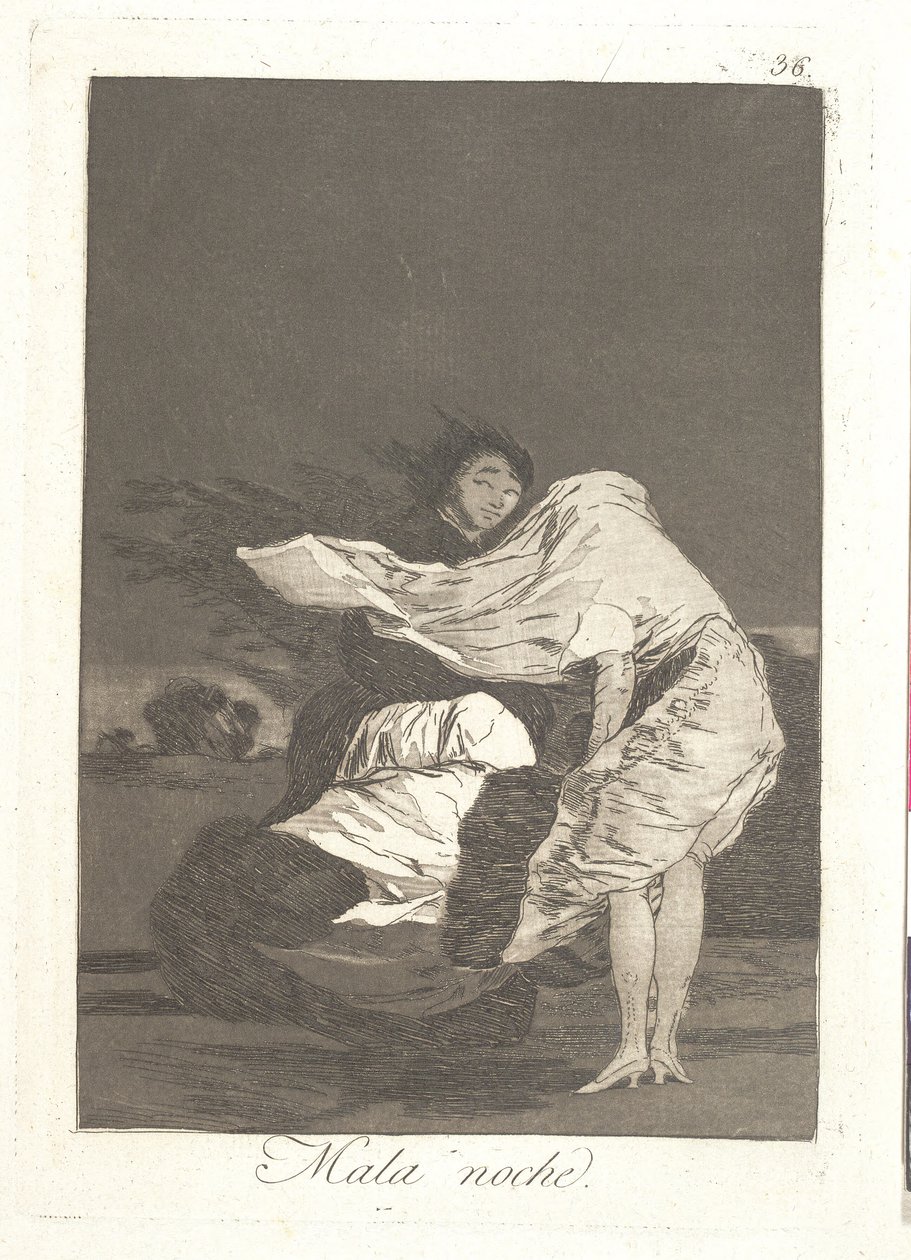 W ciemności nocy autorstwa Francisco de Goya