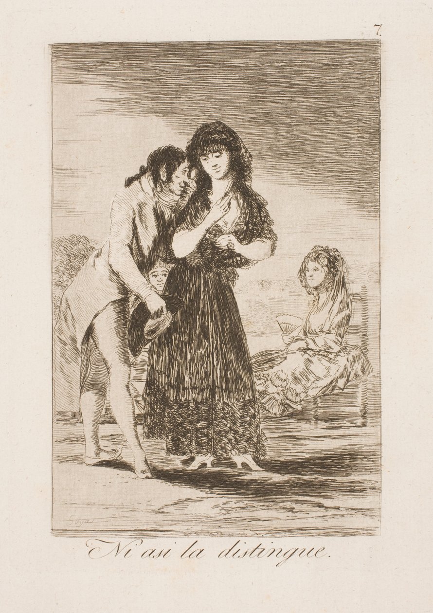 Nawet w ten sposób jej nie zna autorstwa Francisco de Goya