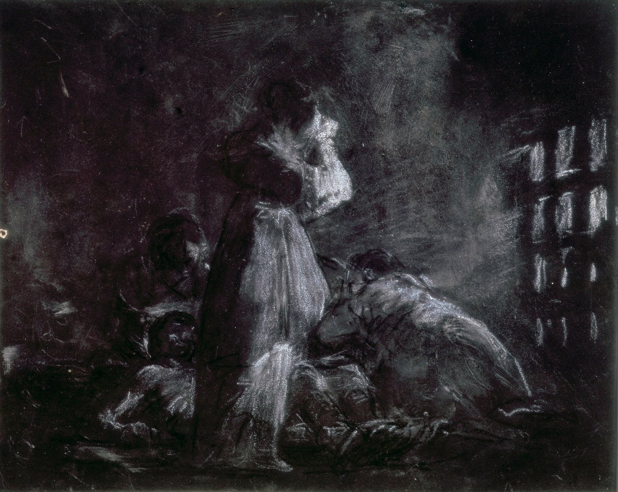 Wnętrze więzienia autorstwa Francisco de Goya