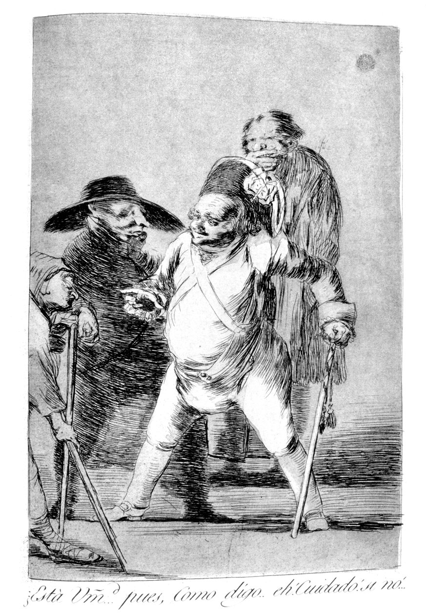 Czy to Wasza Ekscelencja, 1799 autorstwa Francisco de Goya