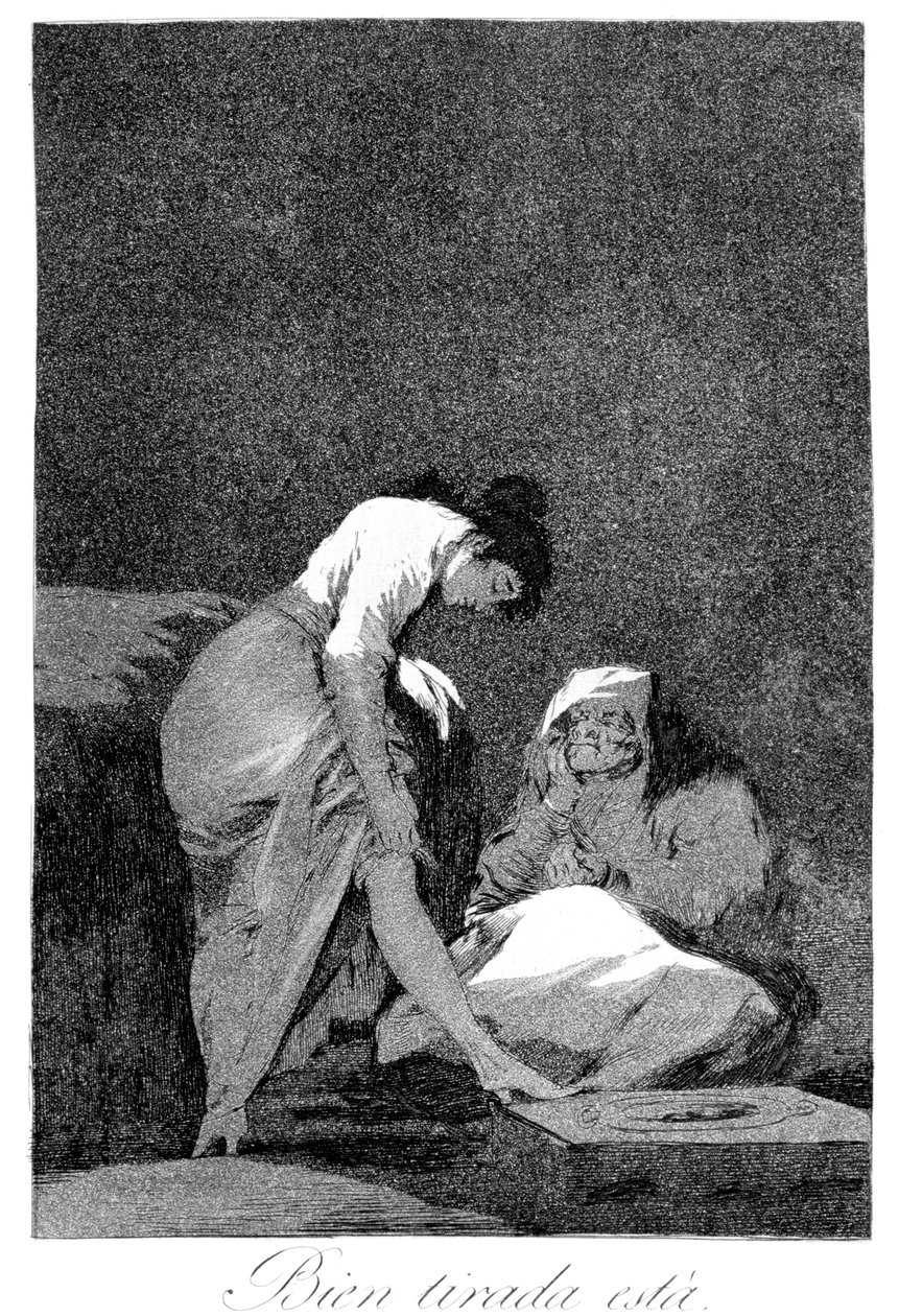 Jest ładnie rozciągnięty, 1799 autorstwa Francisco de Goya
