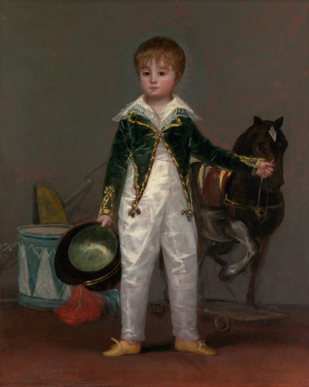 José Costa y Bonells (zm. 1870), zwany Pepito, c.1810 autorstwa Francisco de Goya