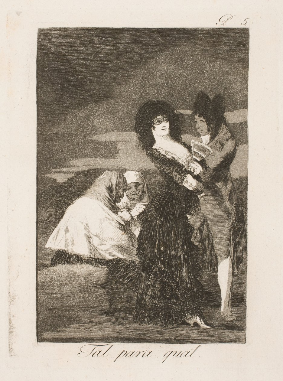 Wrona będzie szukać partnera autorstwa Francisco de Goya