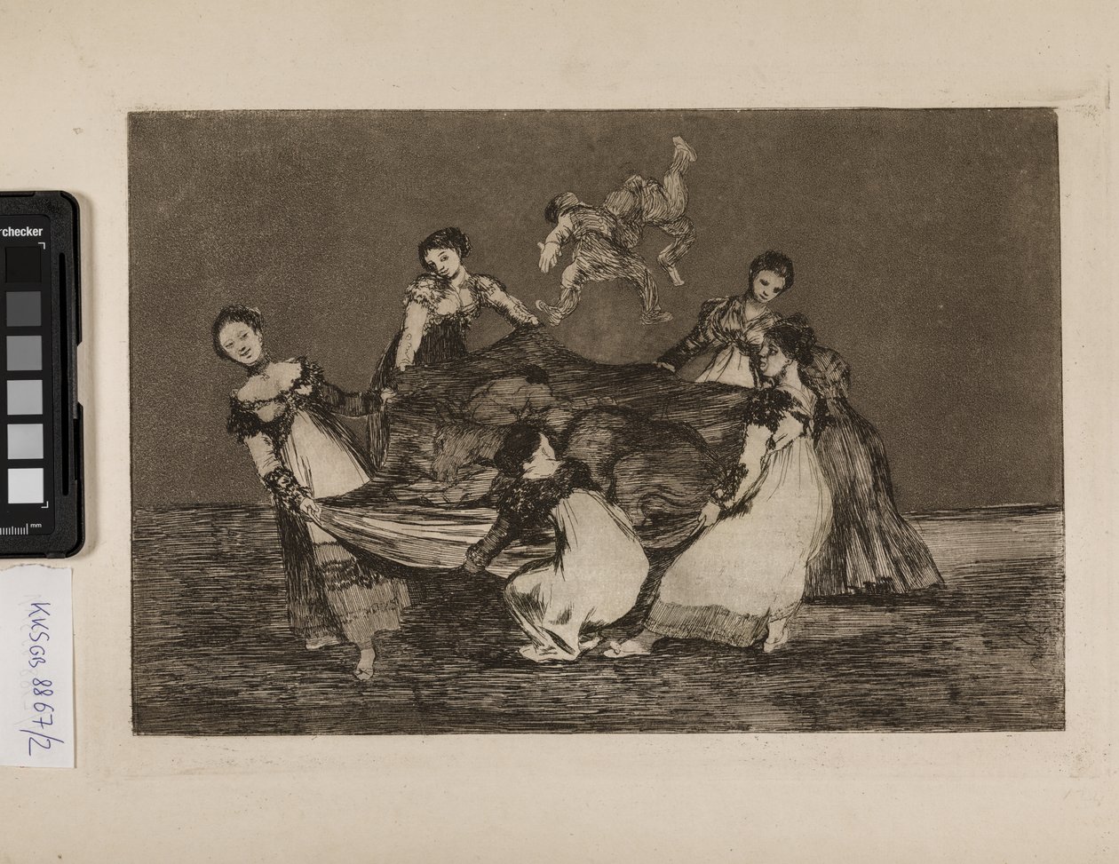 Kobieta szaleństwo (cięższe niż osioł) autorstwa Francisco de Goya