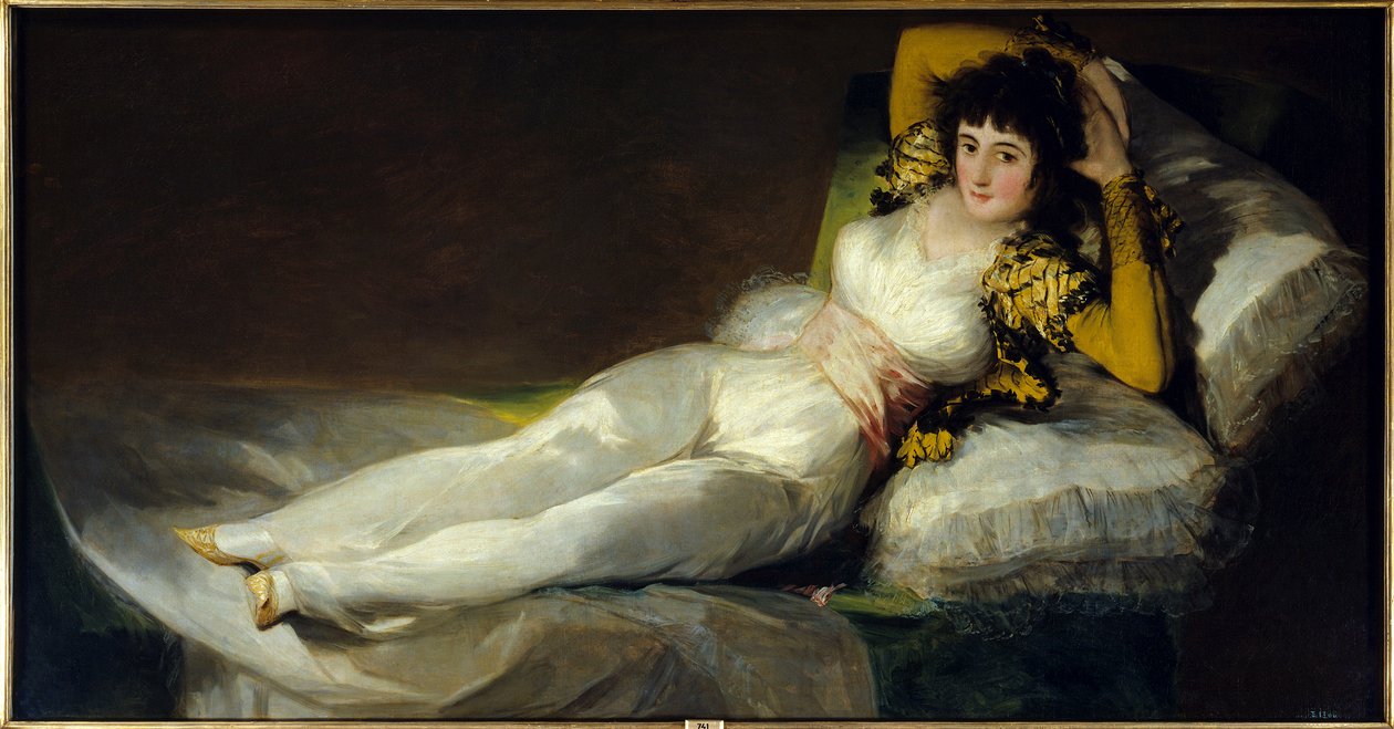 La maja vestida (Urocza vetue (ubrana). Malarstwo autorstwa Francisco de Goya