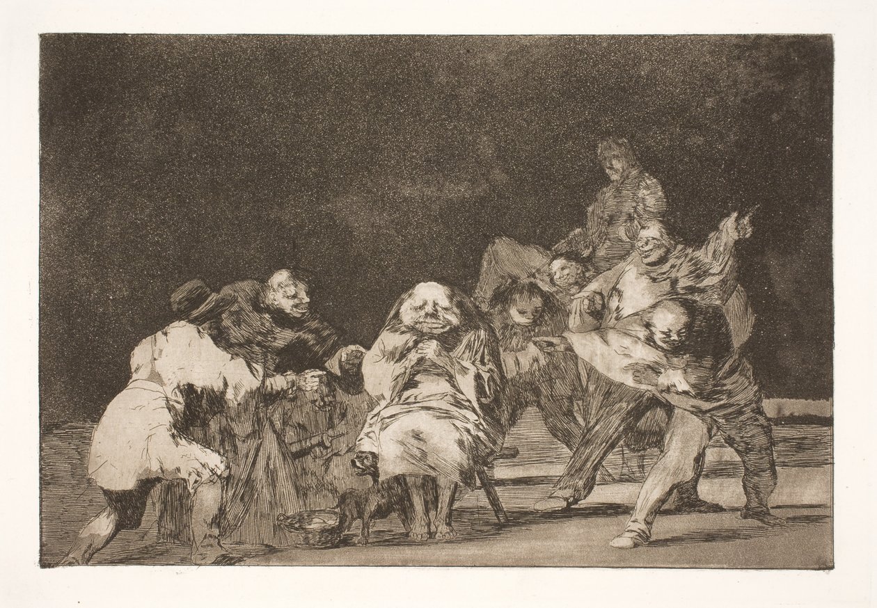 Lojalność (Ten, kto cię nie lubi, zniesławi cię plotkami) autorstwa Francisco de Goya