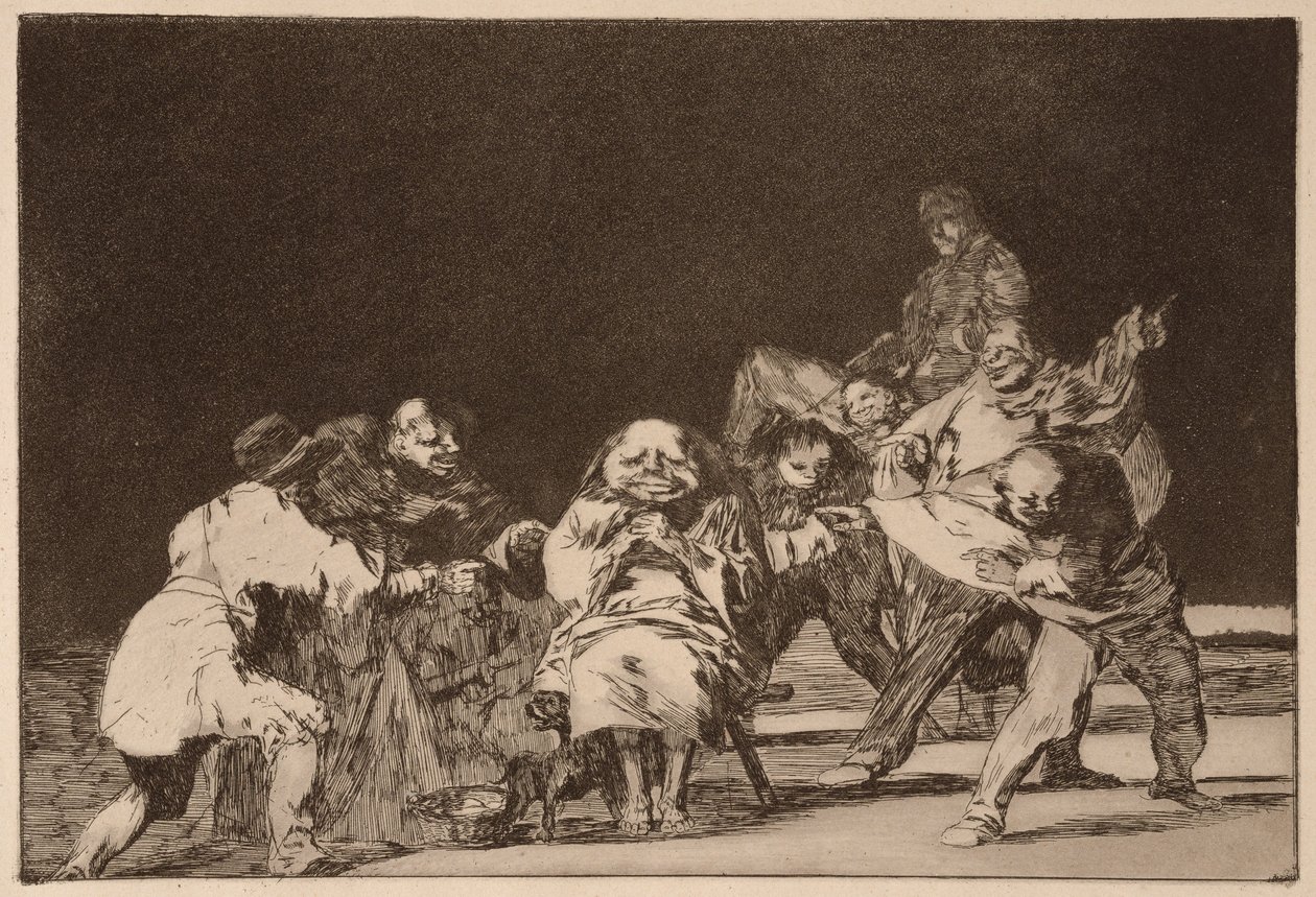 Lojalność, z serii Los Disparates autorstwa Francisco de Goya