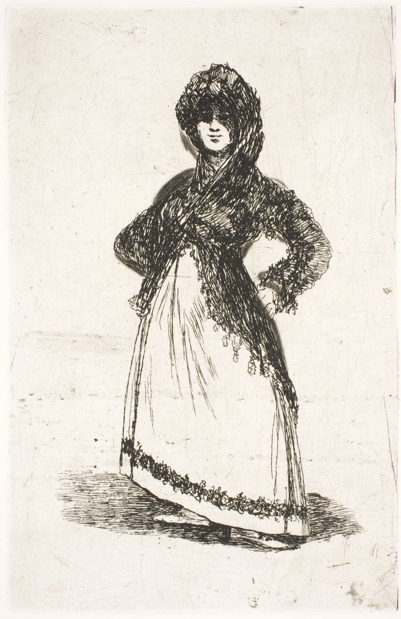 Maja, stojąc autorstwa Francisco de Goya