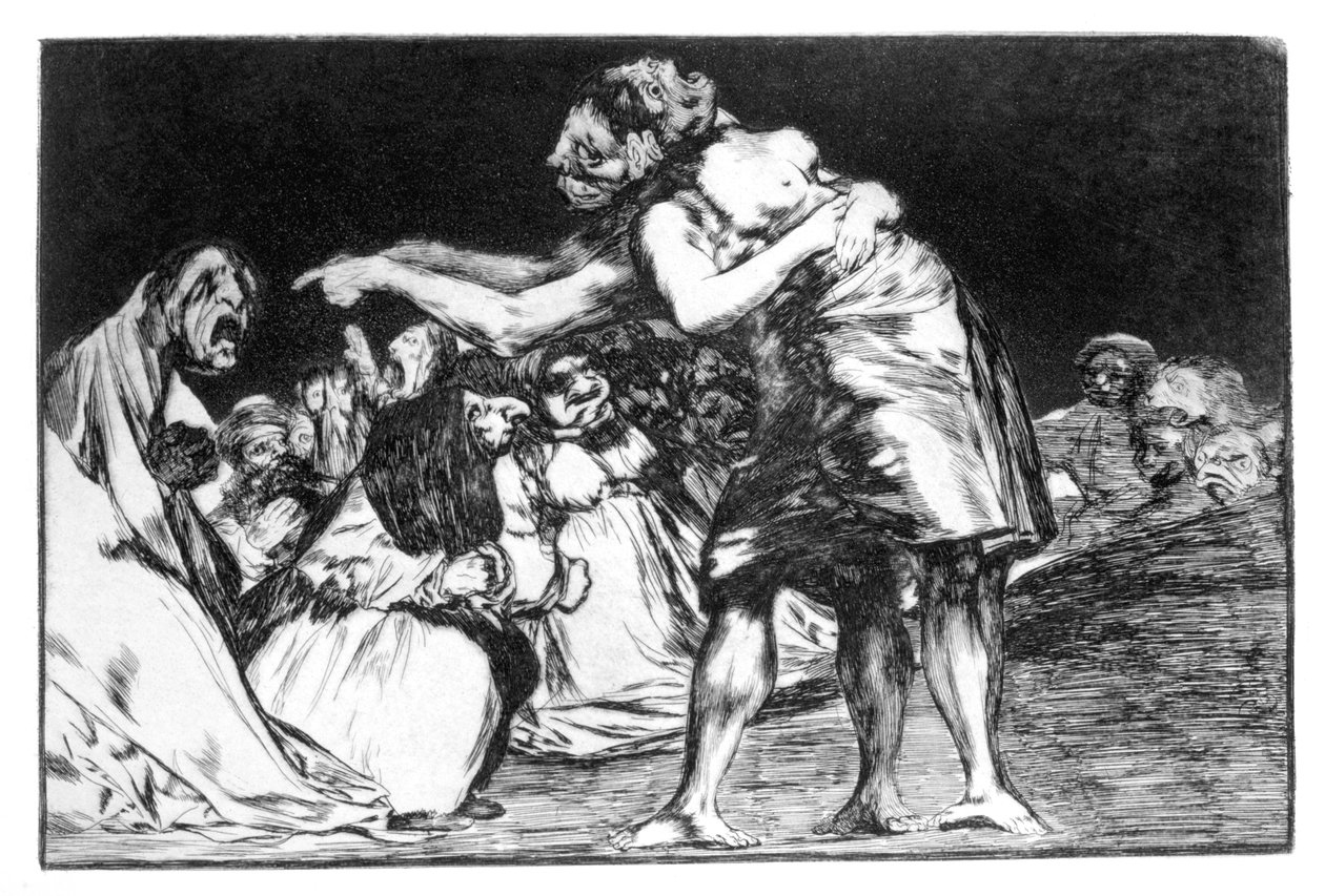 Koszmar małżeński, 1819-1823 autorstwa Francisco de Goya