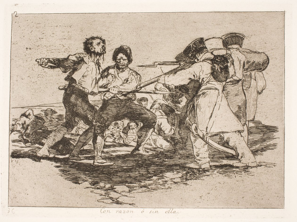 Z powodu lub bez (2) autorstwa Francisco de Goya