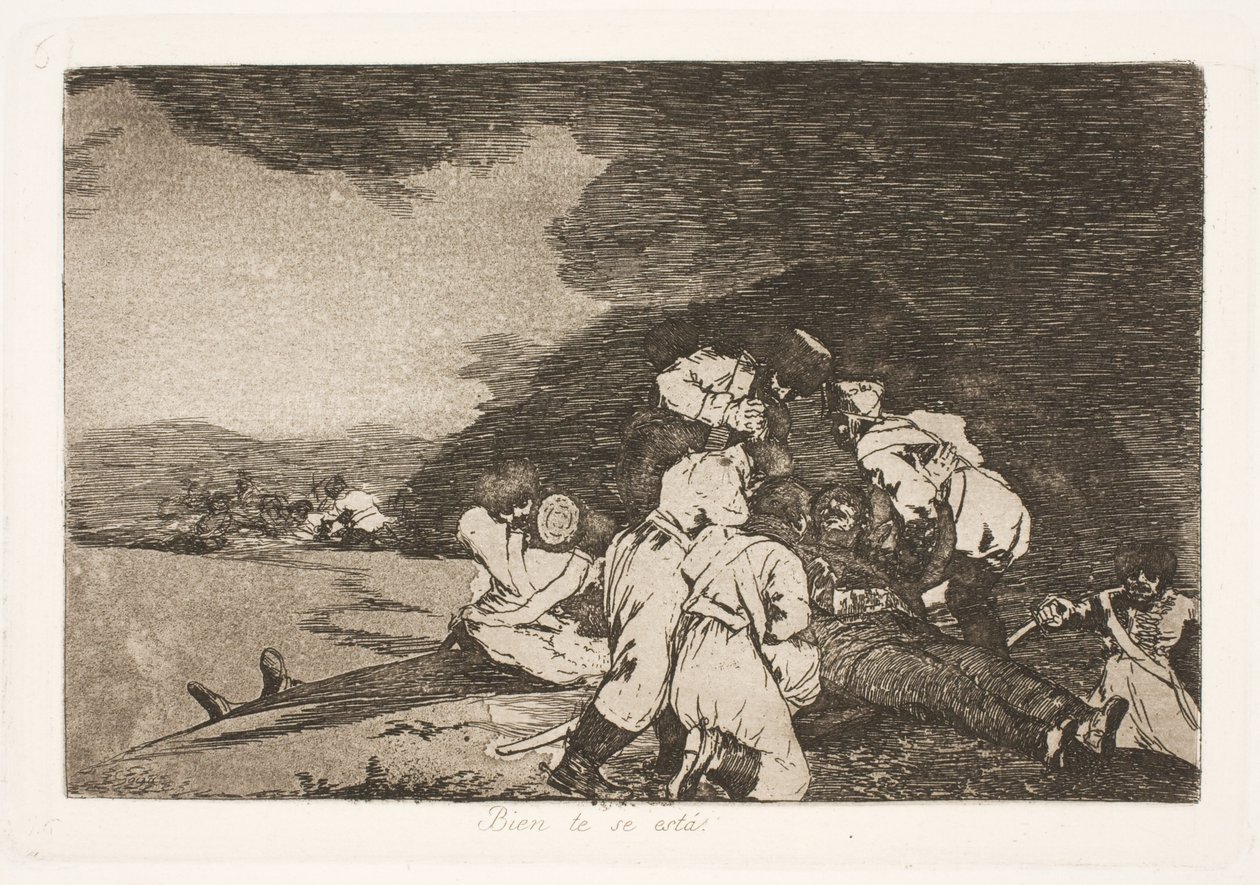 Niech będzie najlepszy (6) autorstwa Francisco de Goya