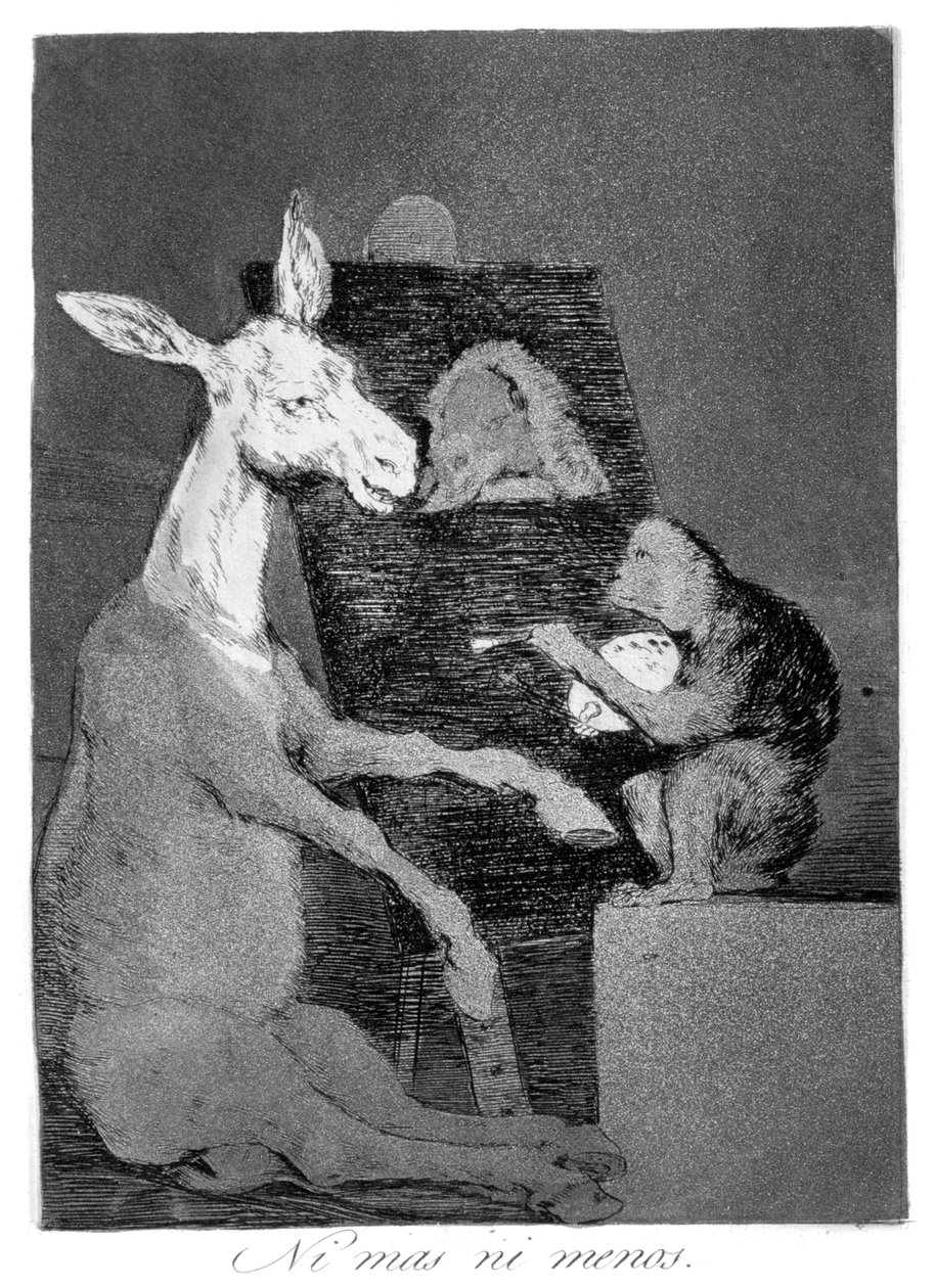 Ani mniej, ani mniej, 1799 autorstwa Francisco de Goya
