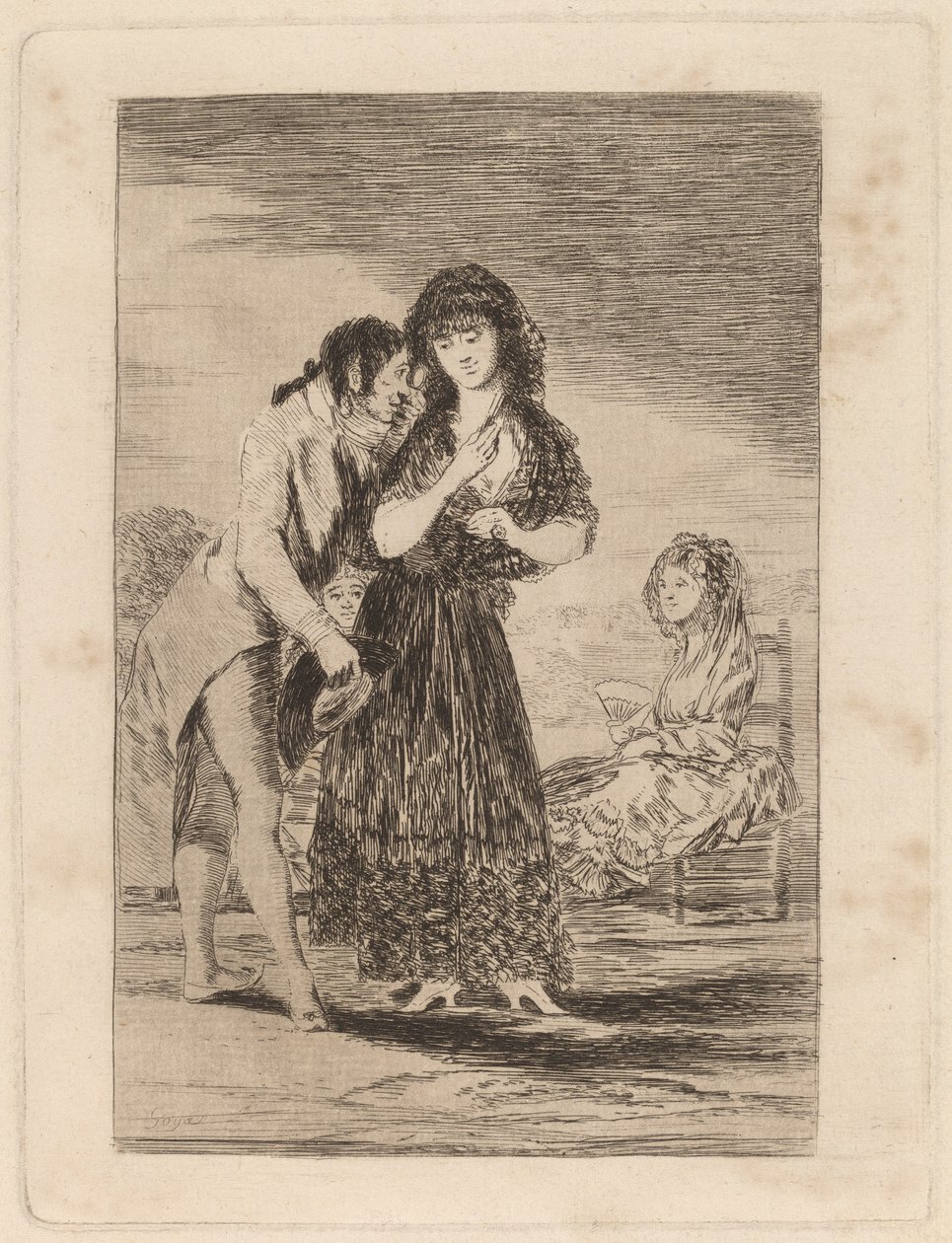 Ni asi la distingue (nawet w ten sposób nie może jej wyrwać) autorstwa Francisco de Goya