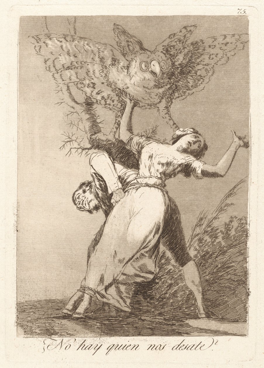 Czy nie ma nikogo, kto by nas rozwiązał? (Czy nikt nas nie rozwiąże?) autorstwa Francisco de Goya