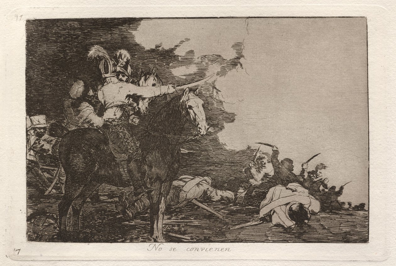 No se convienen (nie zgadzają się) autorstwa Francisco de Goya