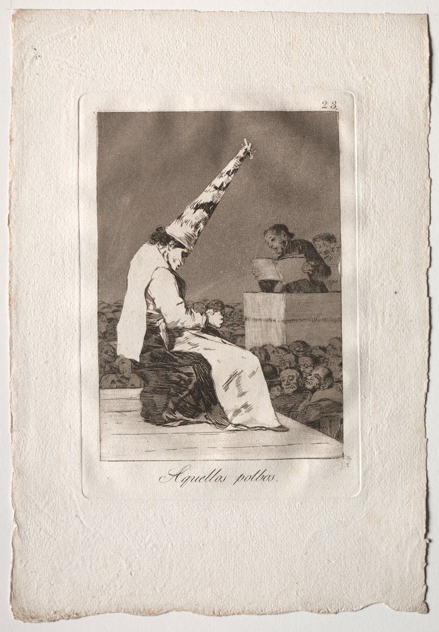 Osiemdziesiąt Caprichos: Ci Polbos autorstwa Francisco de Goya