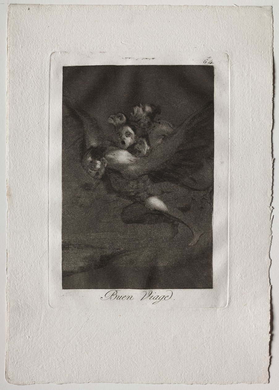 Osiemdziesiąt kaprysów: Bon Voyage, 1793-1798. autorstwa Francisco de Goya
