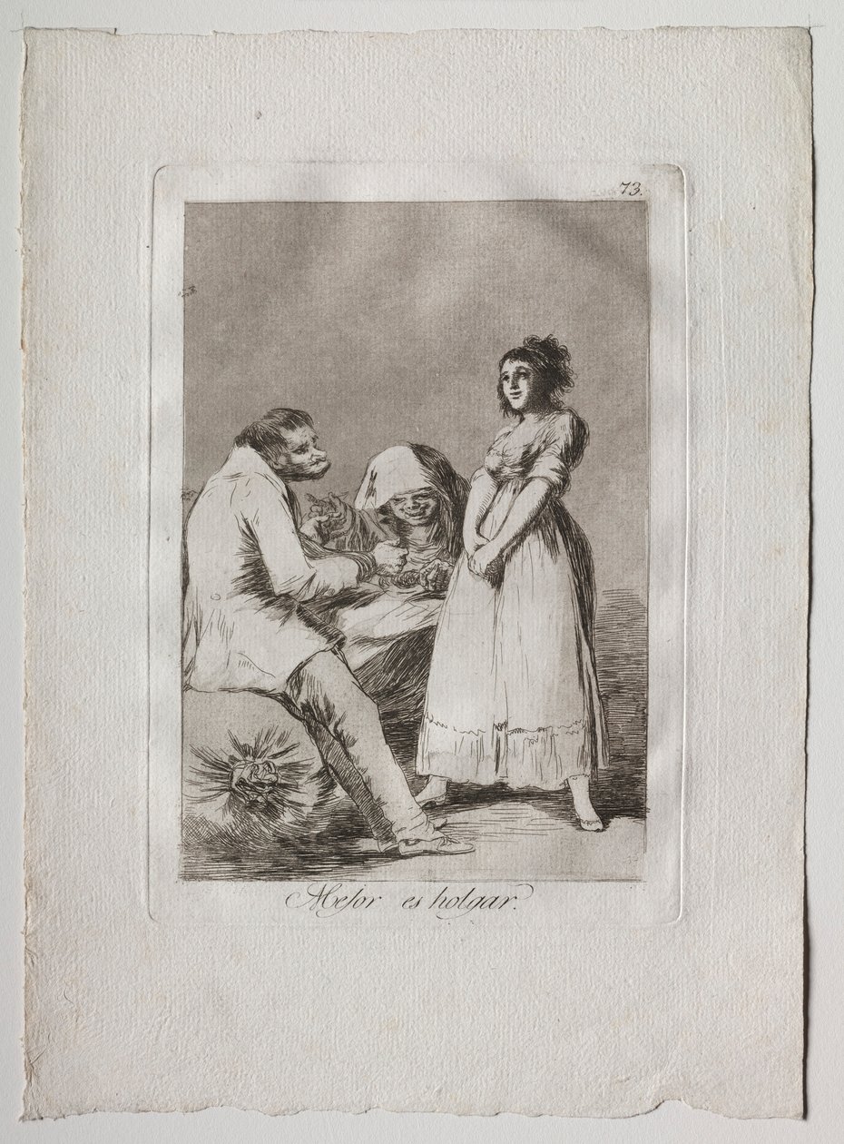 Ochenta Caprichos: Lepiej być leniwym, 1793-1798. autorstwa Francisco de Goya
