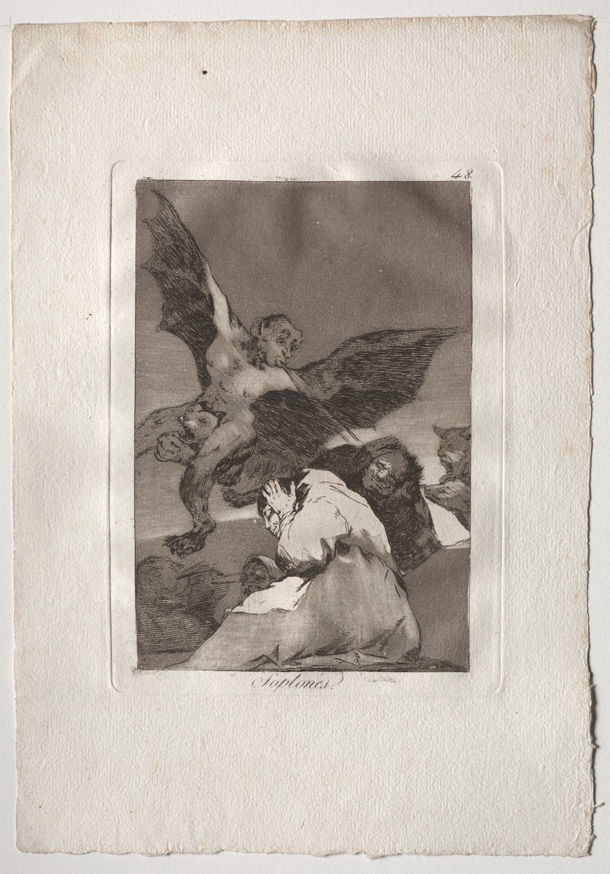 Ochenta Caprichos: Opowieści, podmuchy wiatru, 1793-1798. autorstwa Francisco de Goya