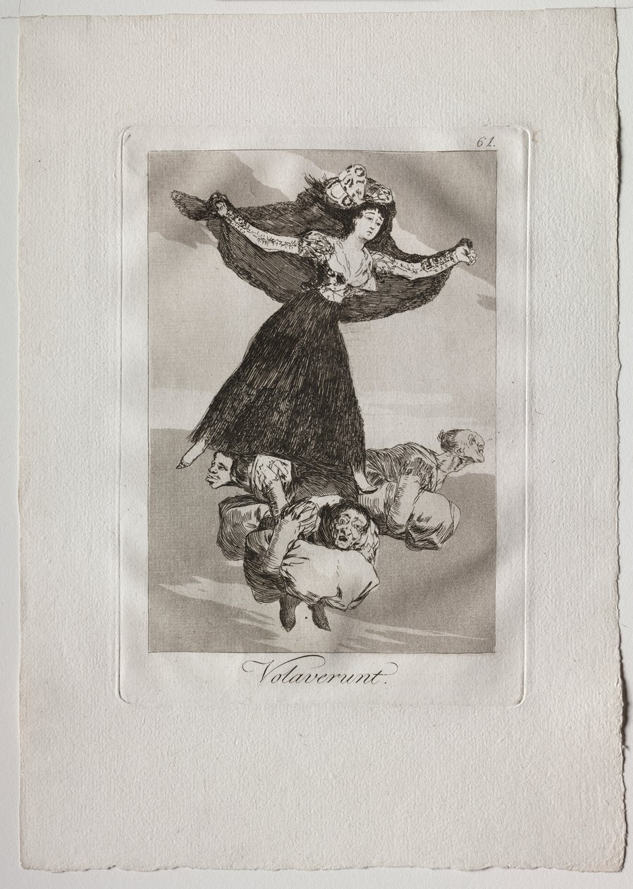 Osiemdziesiąt Kaprysów: Volaverunt autorstwa Francisco de Goya