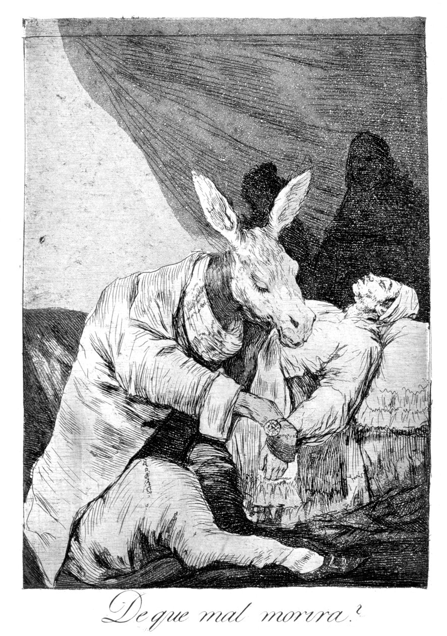 Z czego umrze źle, 1799 autorstwa Francisco de Goya