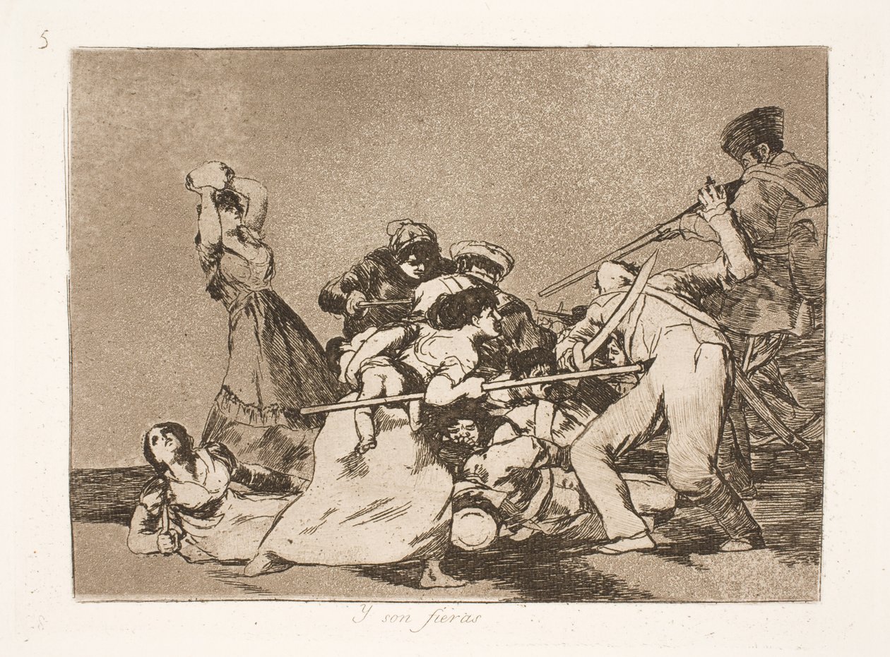 I są jak furie (5) autorstwa Francisco de Goya