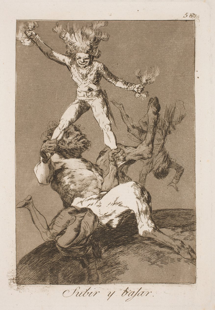 W górę i w dół autorstwa Francisco de Goya