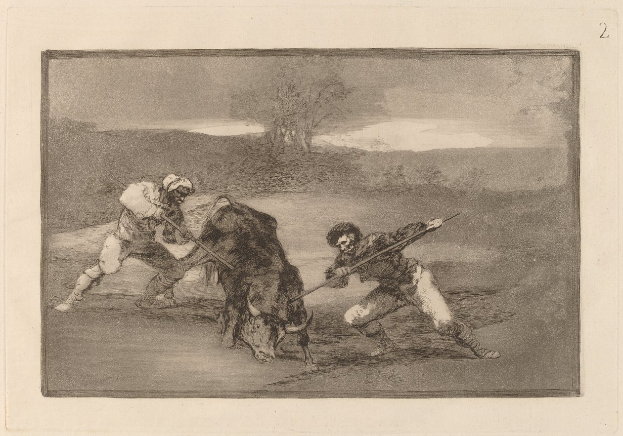 Kolejny sposób polowania na piechotę autorstwa Francisco de Goya