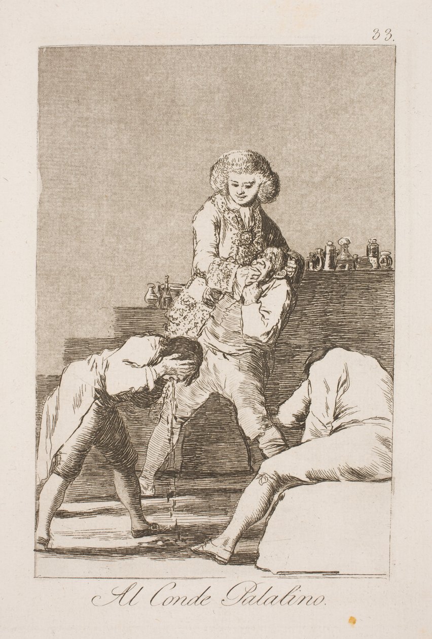 Hrabia Palatyn. Minister spraw zagranicznych Urquijo jako znachor autorstwa Francisco de Goya