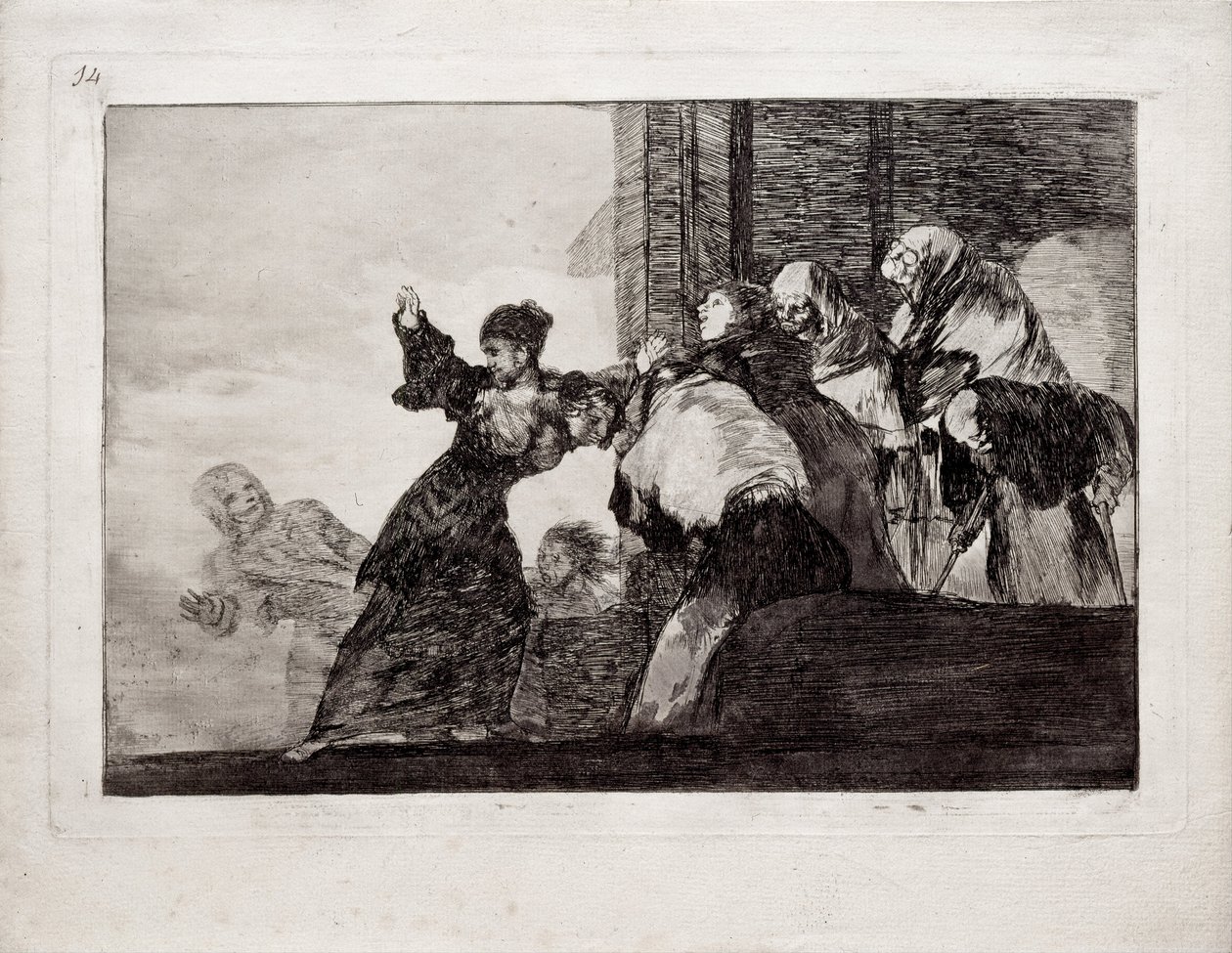 Poor Folly z serii Los Disparates Follies, 1815-1819 autorstwa Francisco de Goya