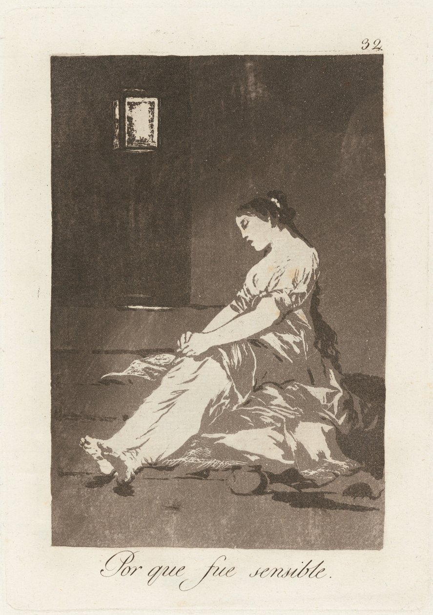 Ponieważ była wrażliwa (ponieważ była podatna) autorstwa Francisco de Goya
