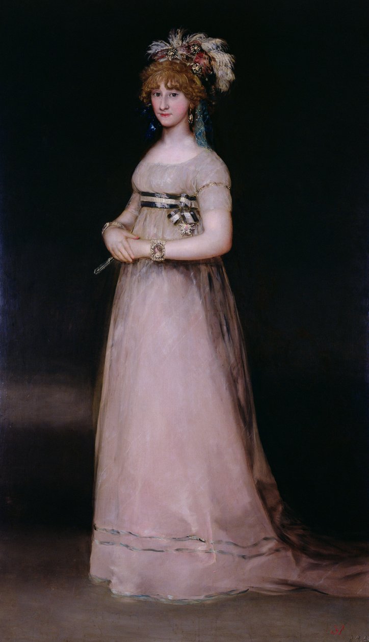 Portret Marii Teresy de Bourbon y Vallabriga, hrabiny Chinchon, ok. 1801 autorstwa Francisco de Goya
