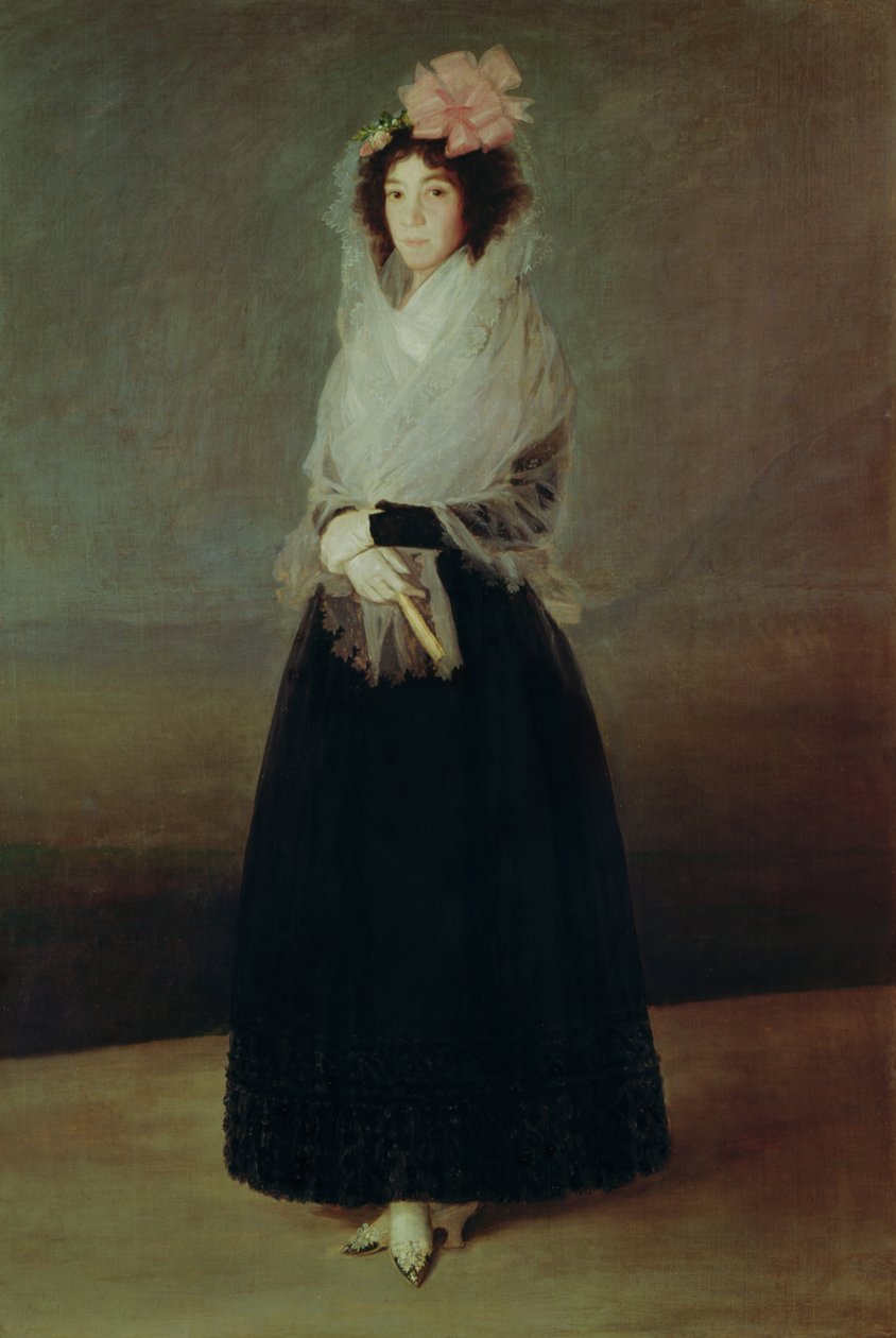 Portret hrabiny Carpio (1757-95) markiza de la Solana, c.1793 autorstwa Francisco de Goya
