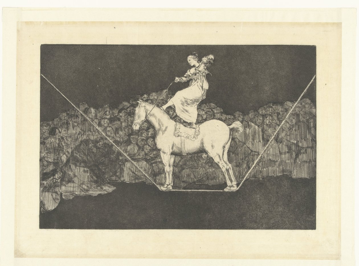 Precyzyjna głupota Odmienne puntual Los Disparates (The Follies) (tytuł serii) Los Proverbios (Przysłowia) (tytuł serii) autorstwa Francisco de Goya