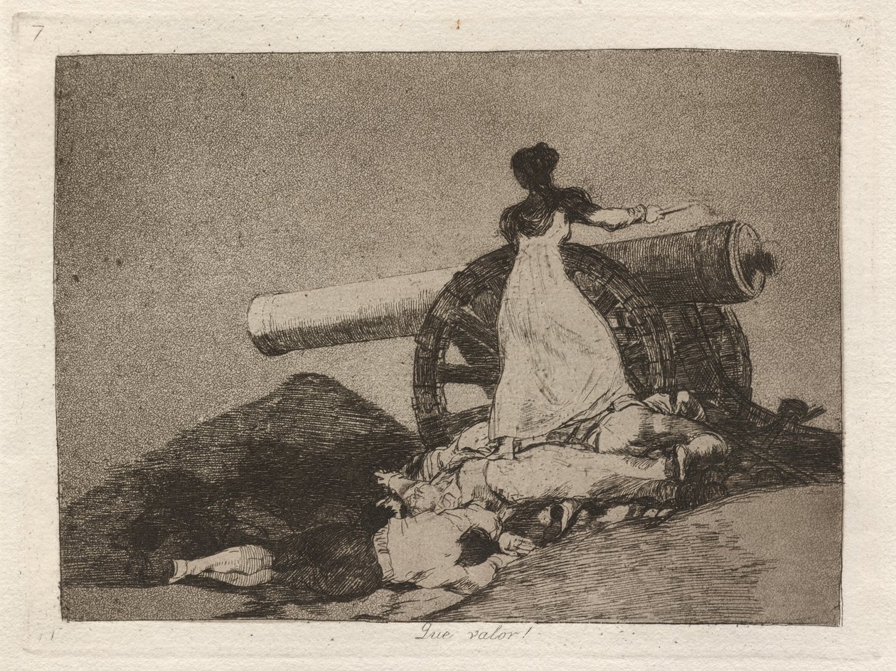 Ta męstwo! (Co za odwaga!) autorstwa Francisco de Goya