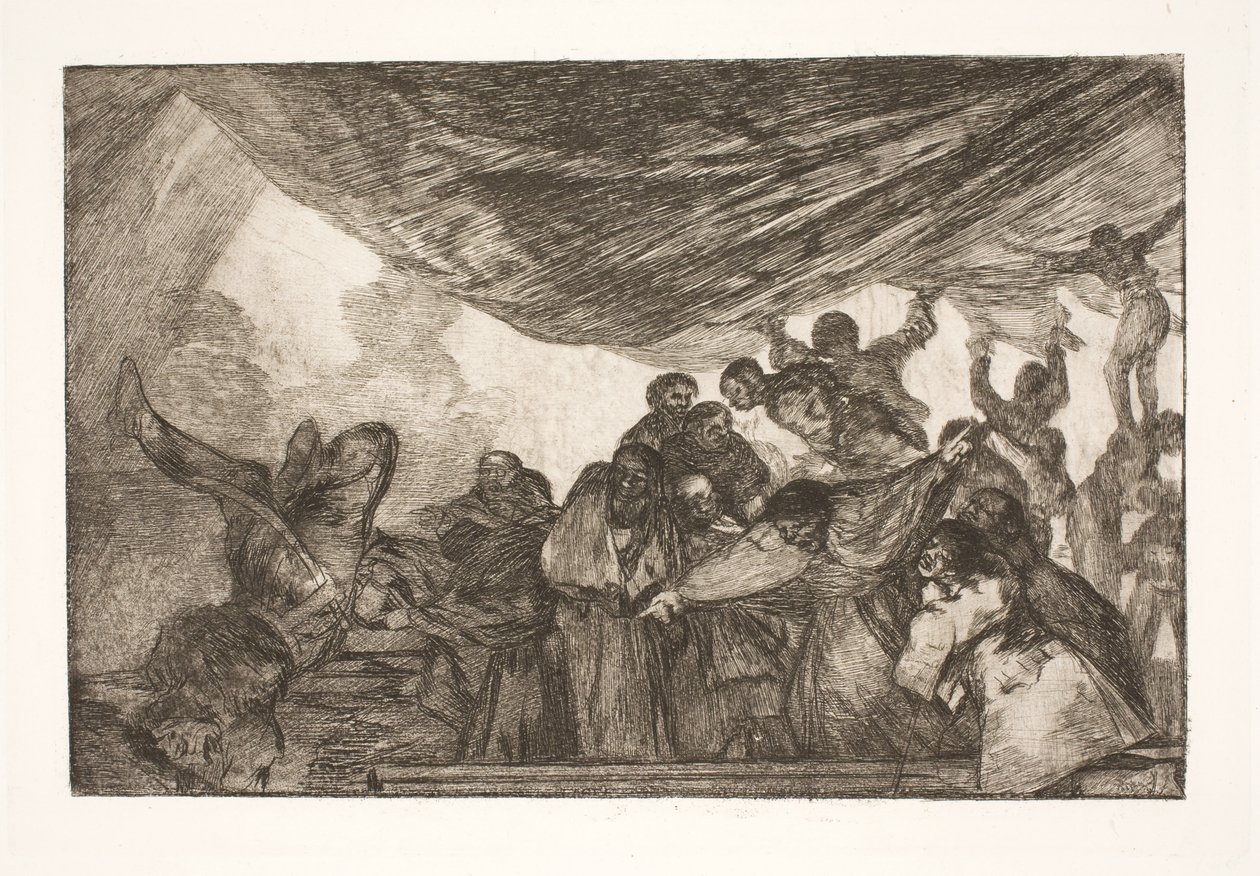 Czysta głupota (bez odwoływania się ani do Boga, ani do diabła) autorstwa Francisco de Goya