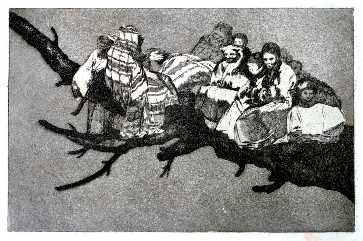 Śmieszny sen, 1819-1823 autorstwa Francisco de Goya