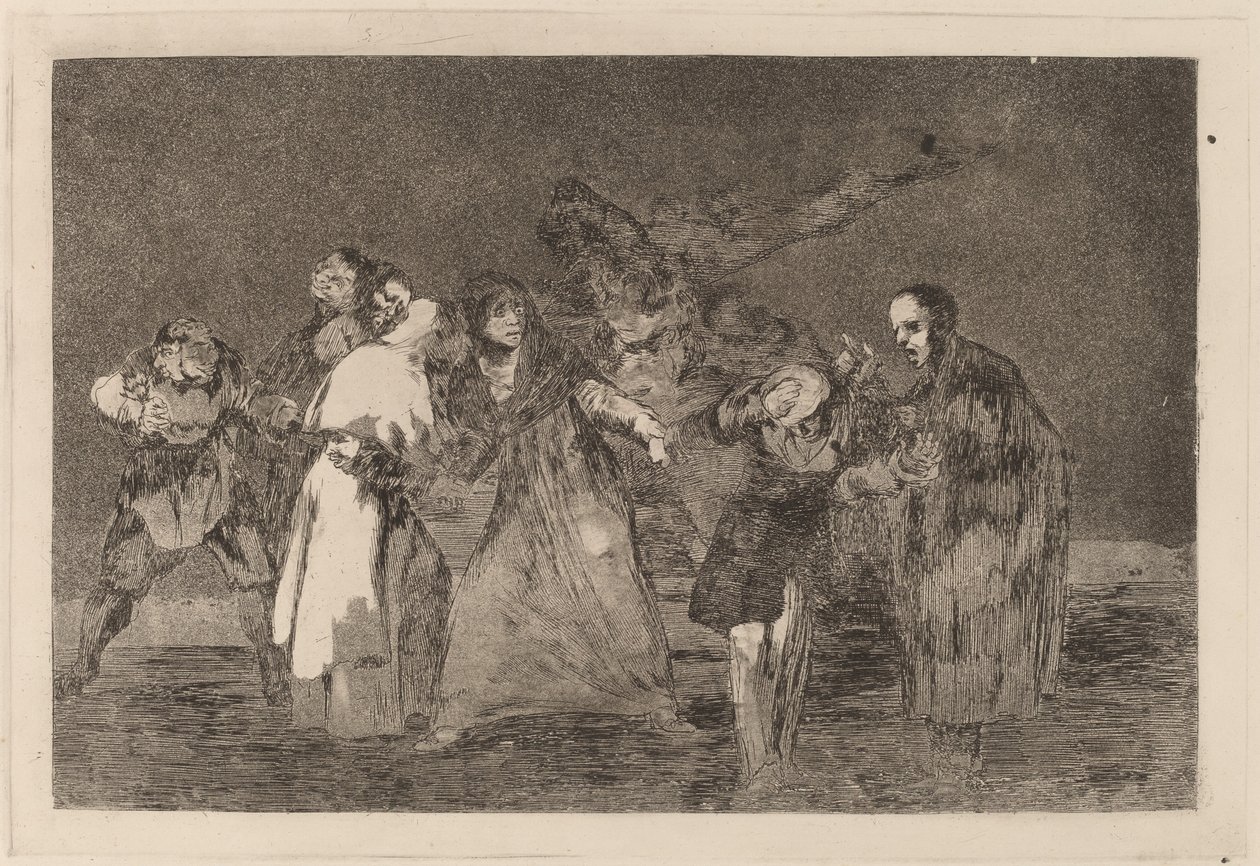 Leczą dźgnięcia, ale nie złe słowa (Rany goją się szybciej niż pospieszne słowa) autorstwa Francisco de Goya