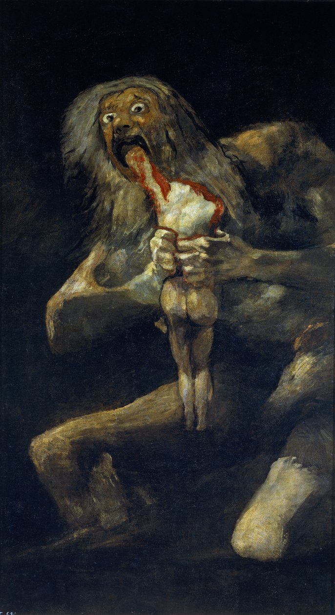 Saturn pożerający swojego syna autorstwa Francisco de Goya